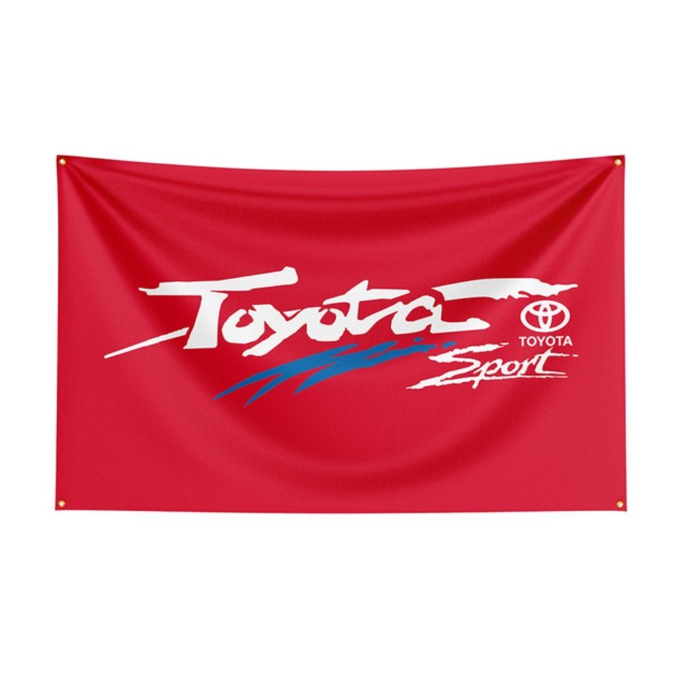 Toyota Sport (Supra font) Wall/Shop Flag 24"x36" (2'x3')